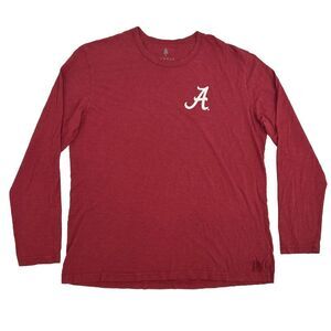 Alabama Crimson Tide Shirt Men's XL Red Lumber Union‎ Long Sleeve Crew Neck